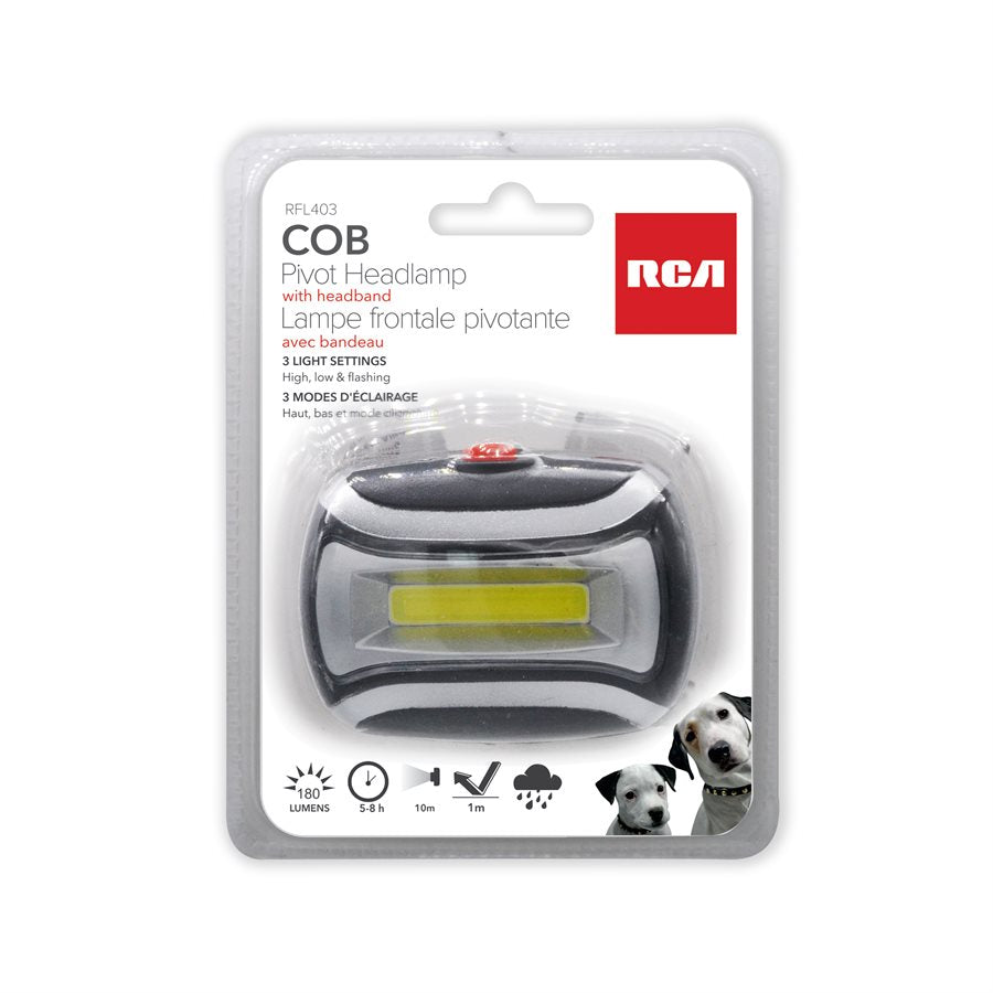 RCA COB Pivot Headlamp
