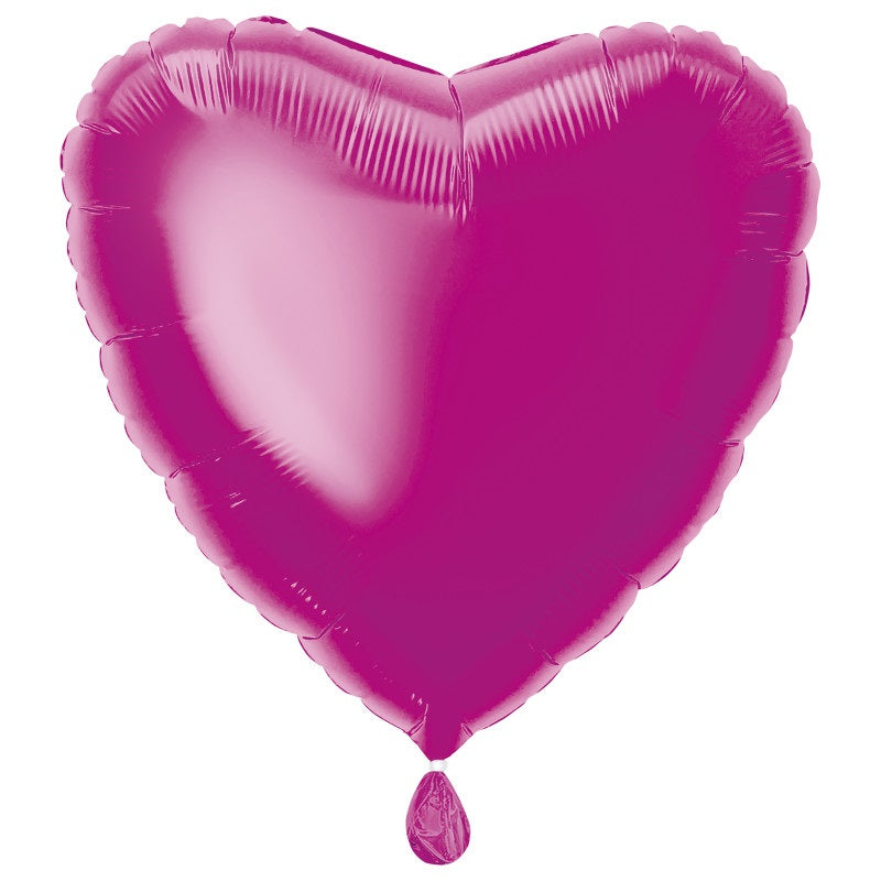 Solid Heart Foil Balloon 18"