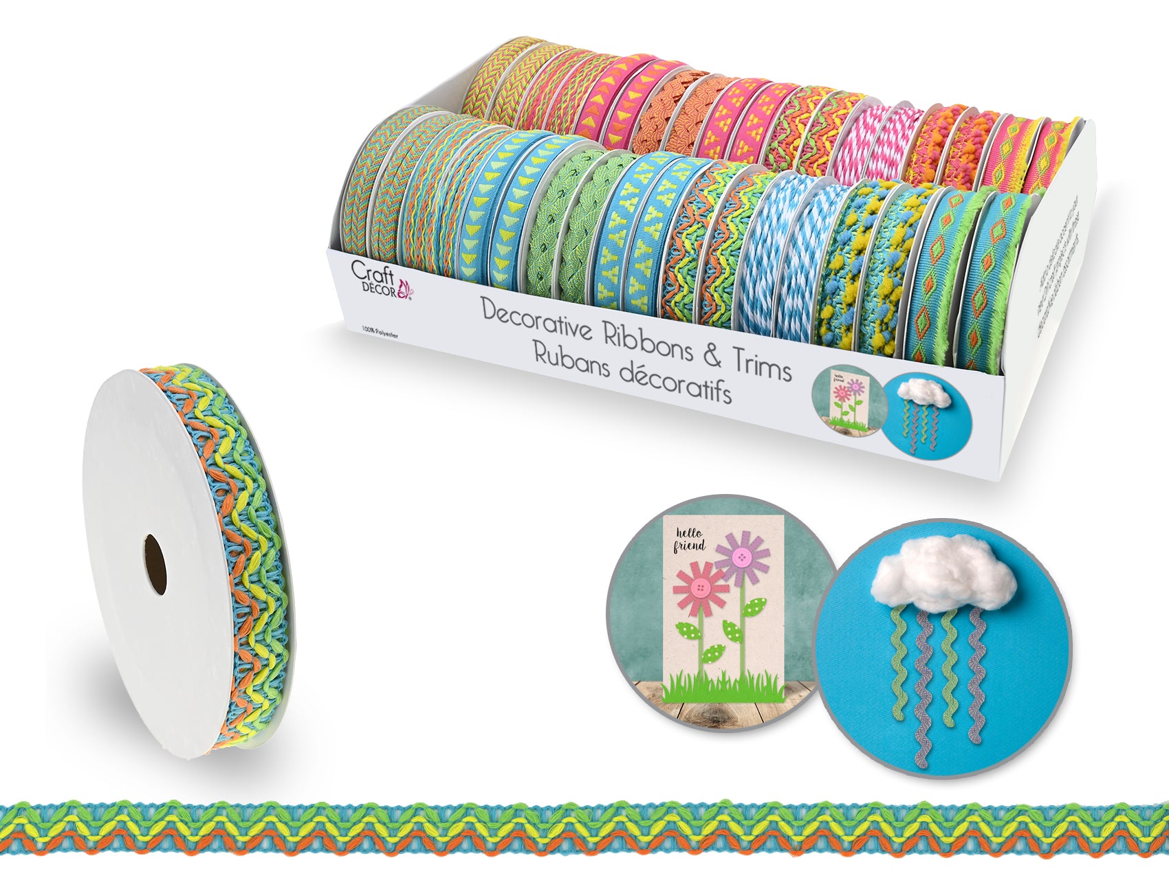 Craft D?cor Ribbons & Trims: Adornments 3yrd Rolls