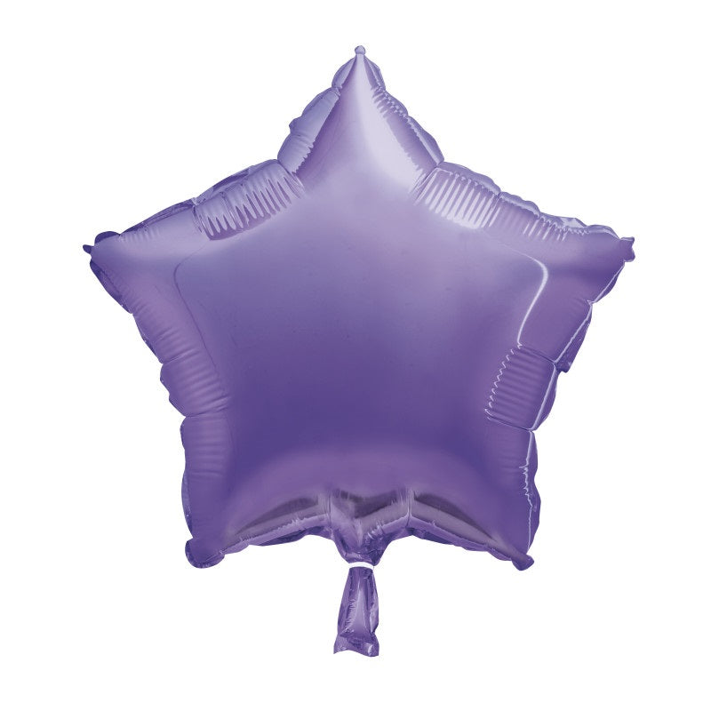 Lavender Star Foil Balloon 18"