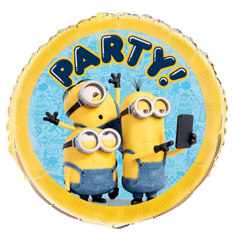 Minions 2 Round Foil Balloon 18"