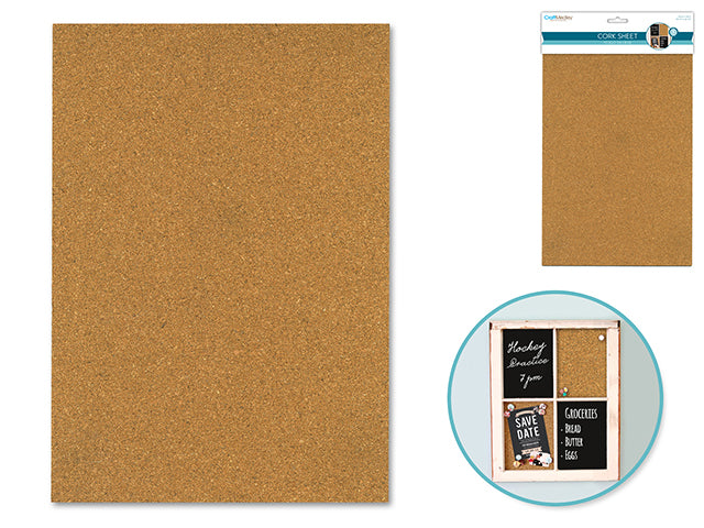 Craft Medley: 7.87"x11.81" Cork Sheet  DIY 2mm Thick