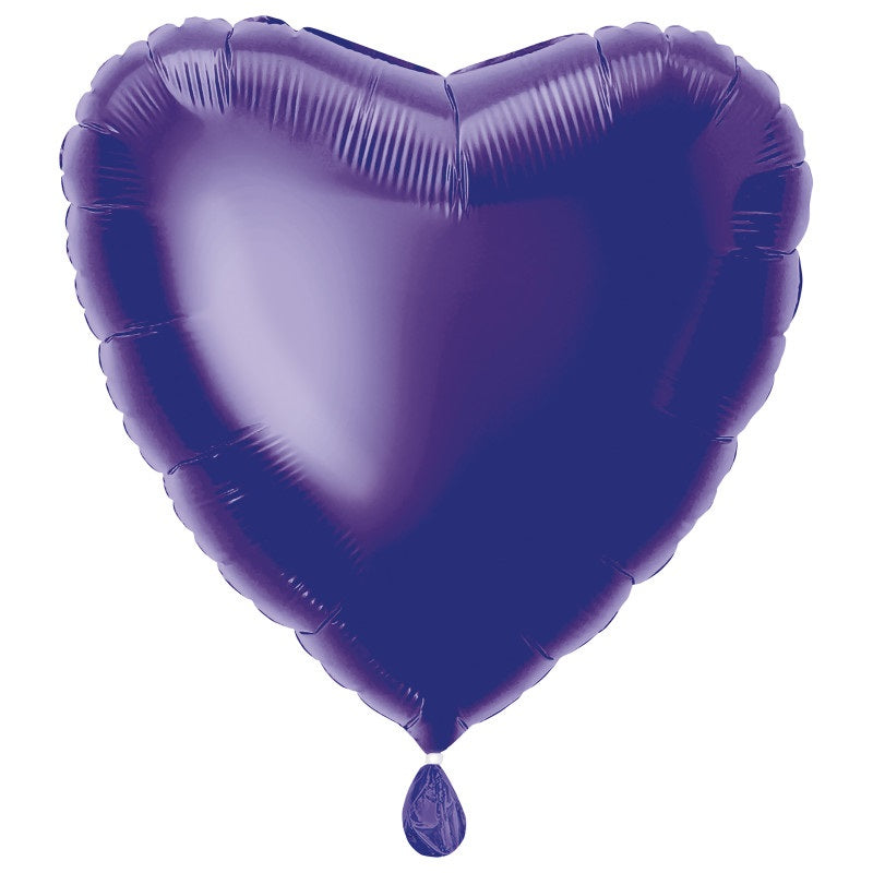 Solid Heart Foil Balloon 18"