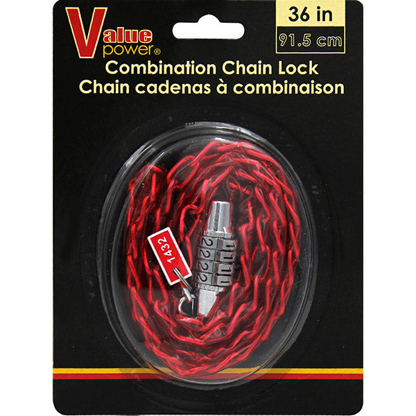 36-Inch Combination Bike Chain Lock