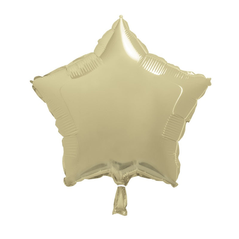 Gold Solid Star Foil Balloon 18"