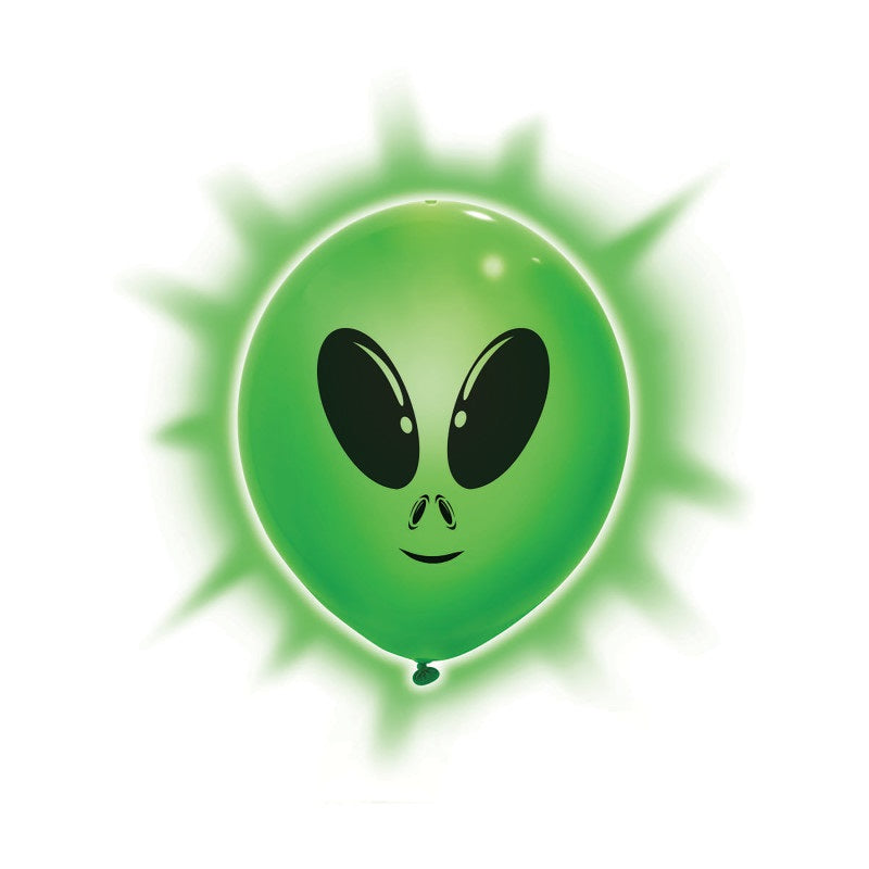 Alien Light Up Balloons 9" 3ct