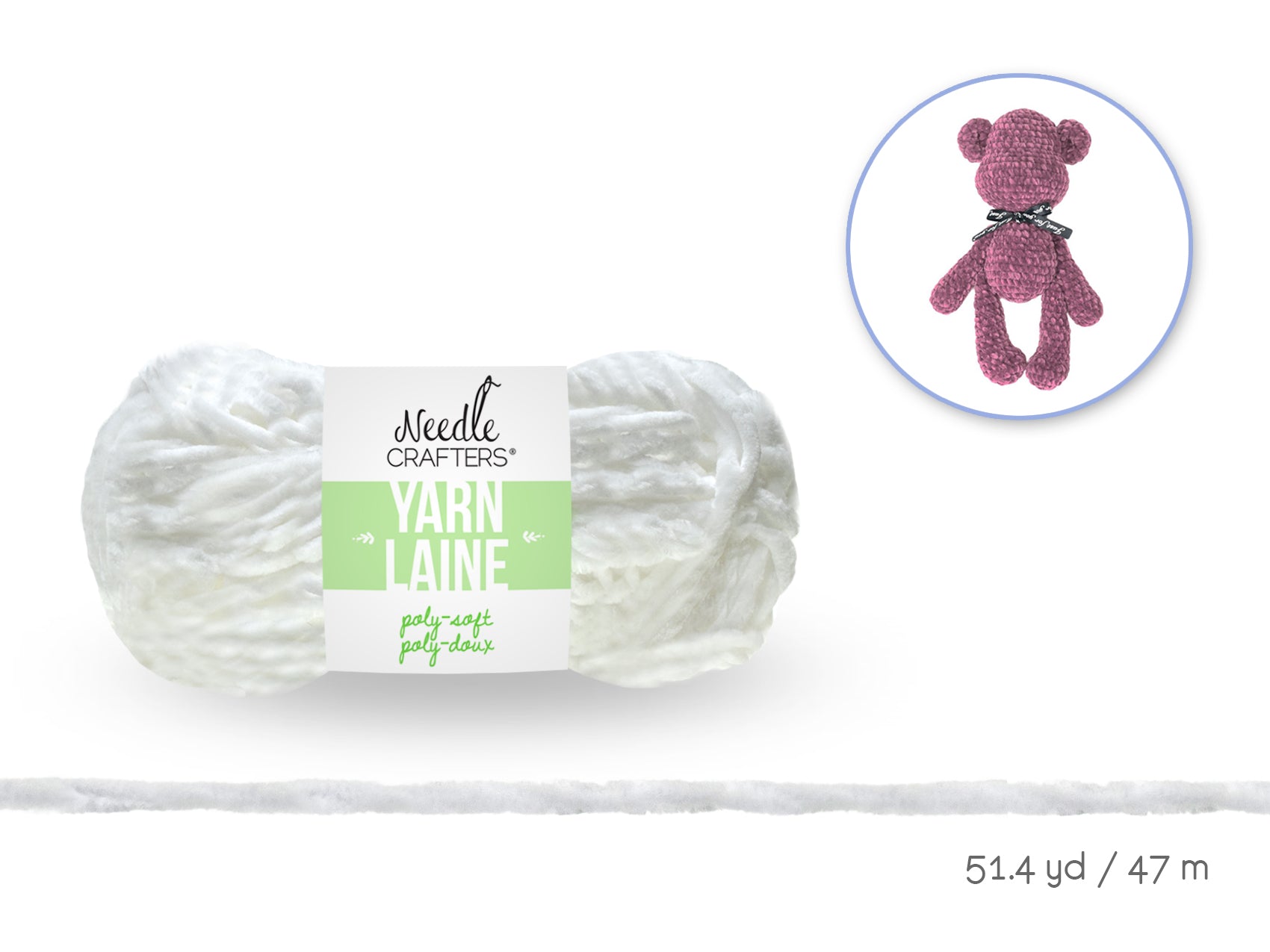 Needlecrafters: 50g Poly-Soft Yarn Ball