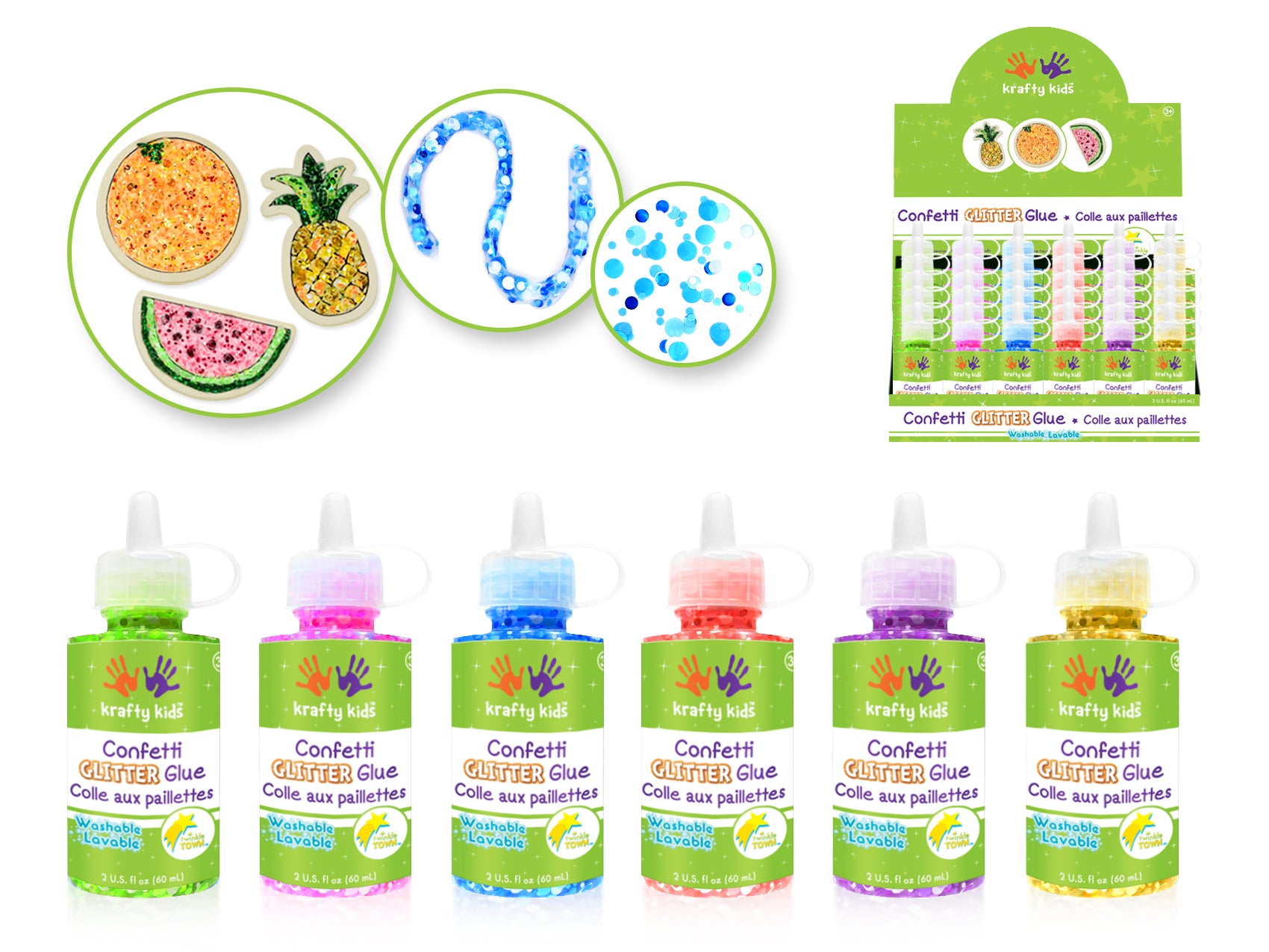 Twinkle Town: 60ml Confetti Glitter Glue