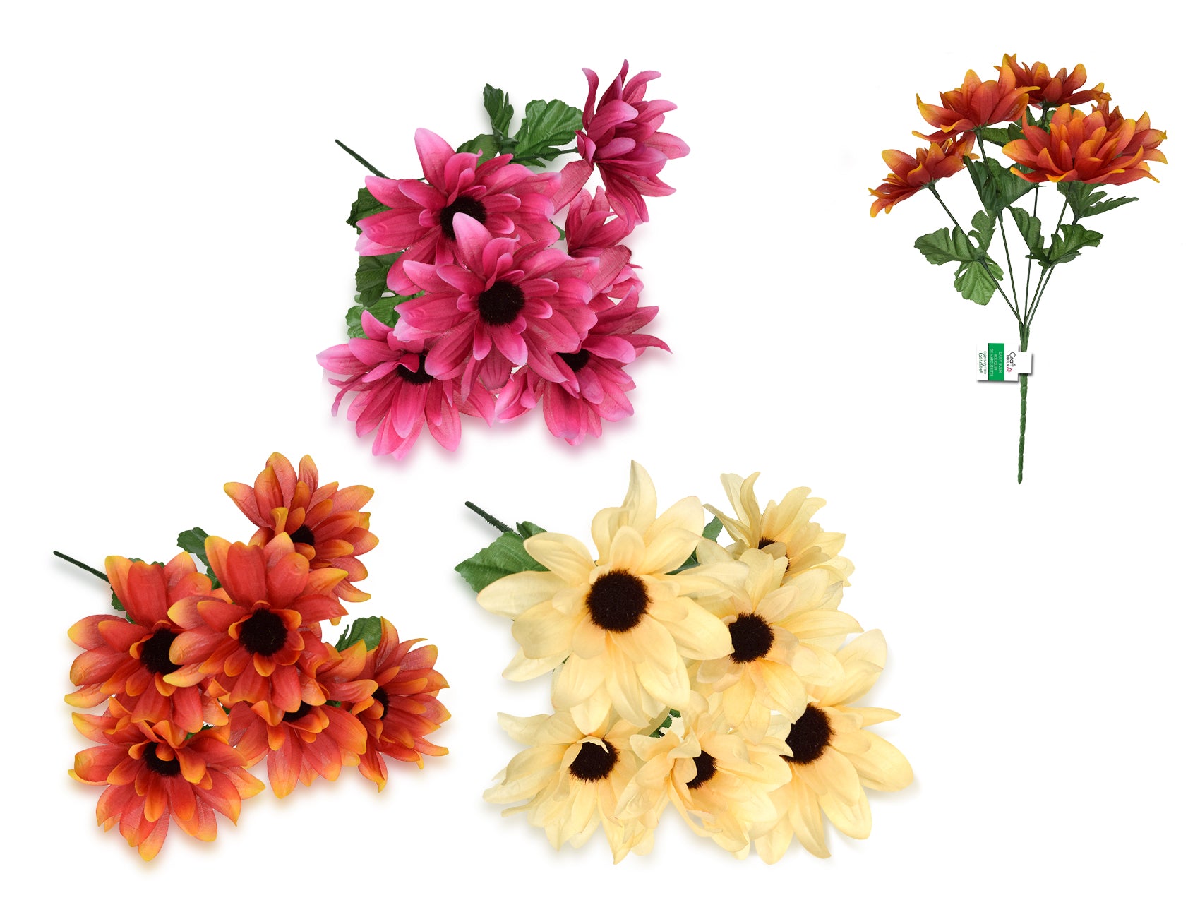Enchanted Garden 32cm Daisy Bush, Assorted Styles