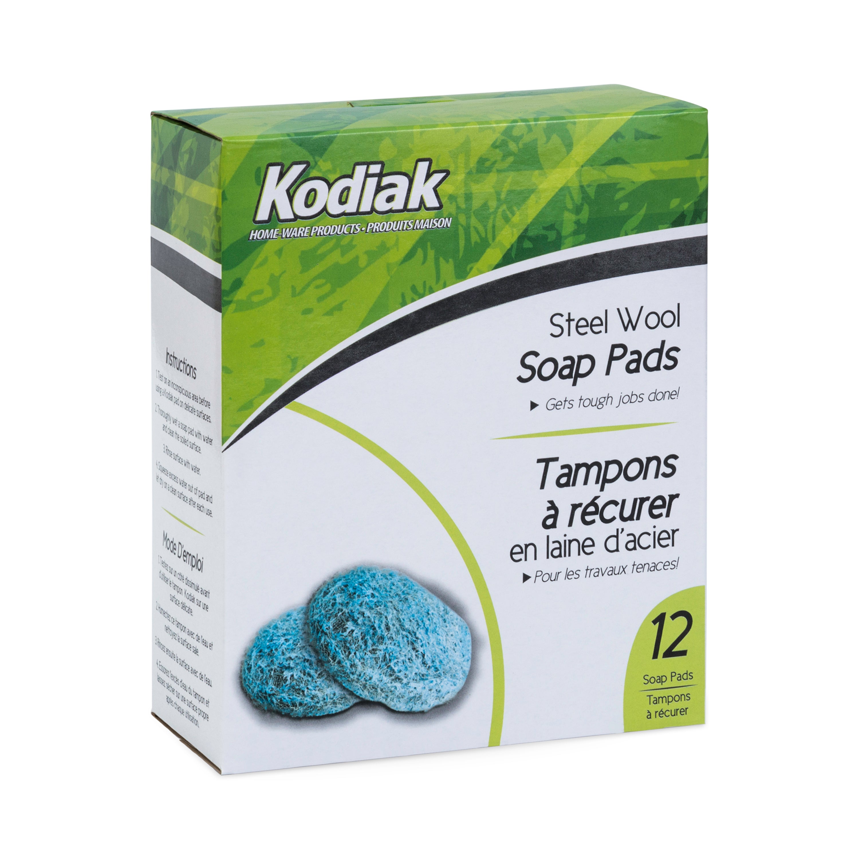 Kodiak Steel Wool Soap Pads 12Pk