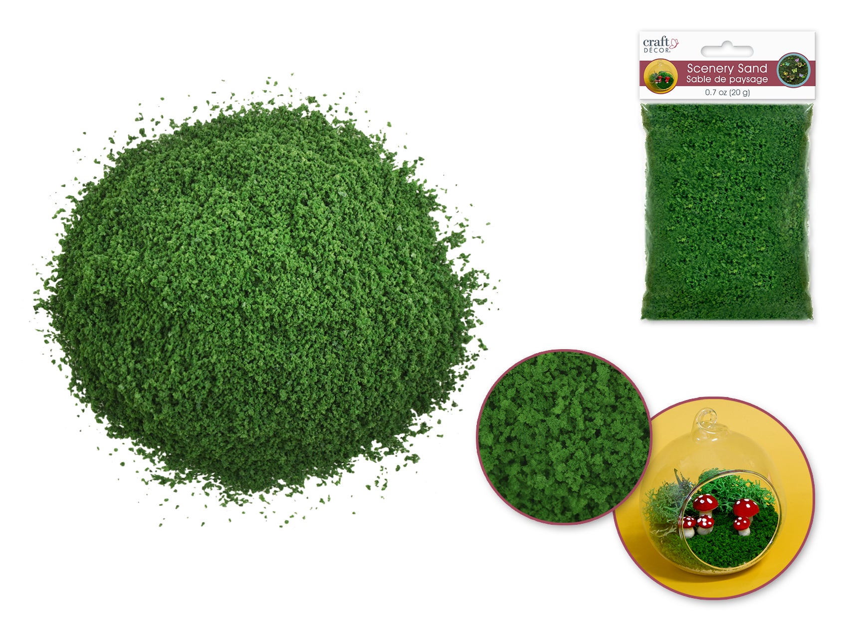 Fairy Garden Green Scenery Sand