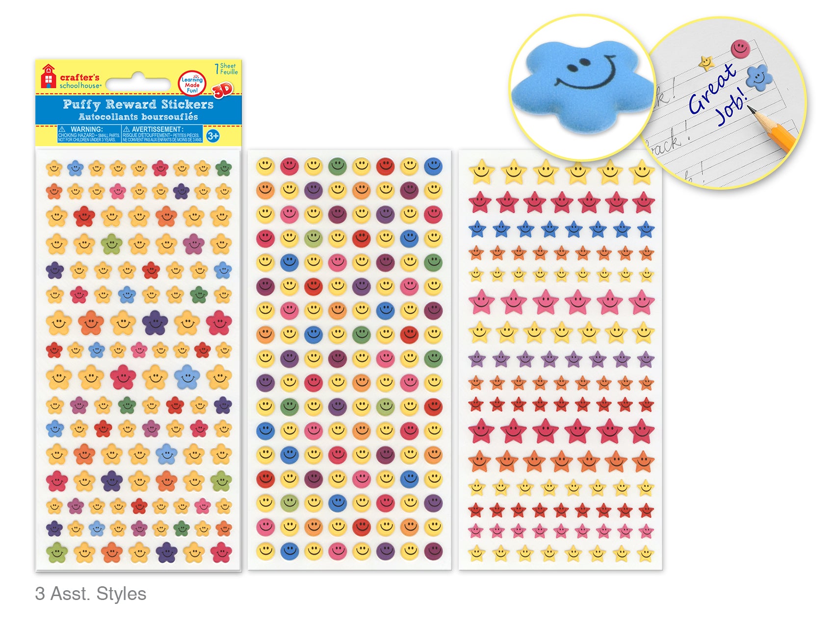 Crafter’s Schoolhouse 3D Puffy Reward Icons Assortment