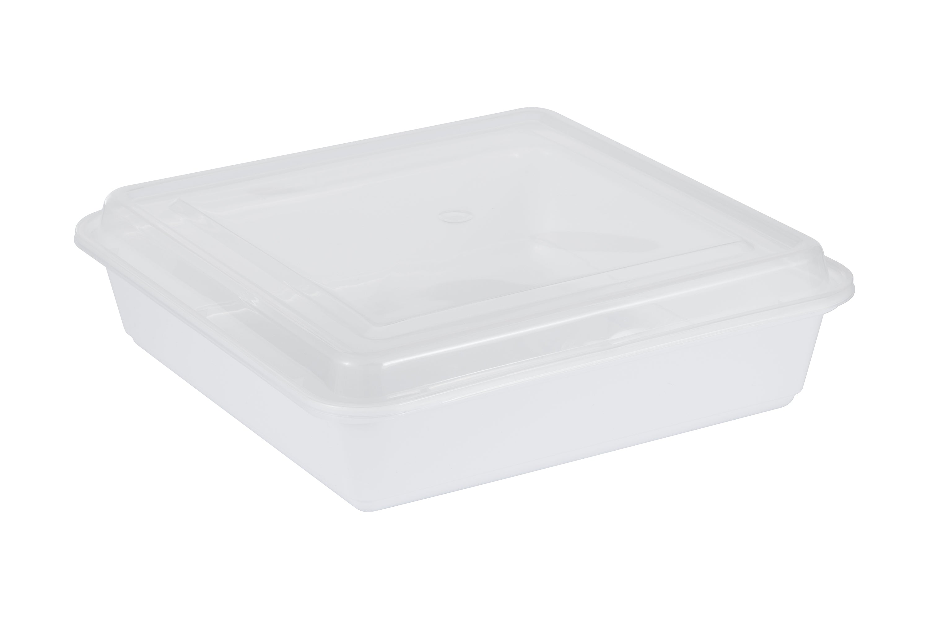 Square Takeout Container 1550ml W/Lid 3/Pk