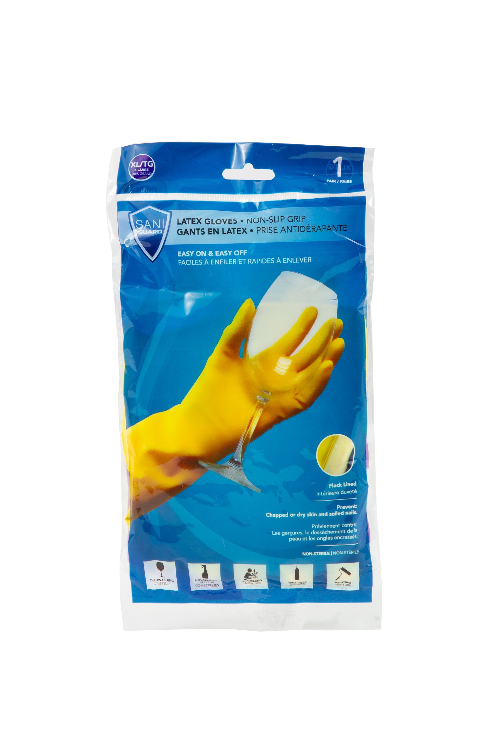 Sani-Guard Rubber Gloves X-Large