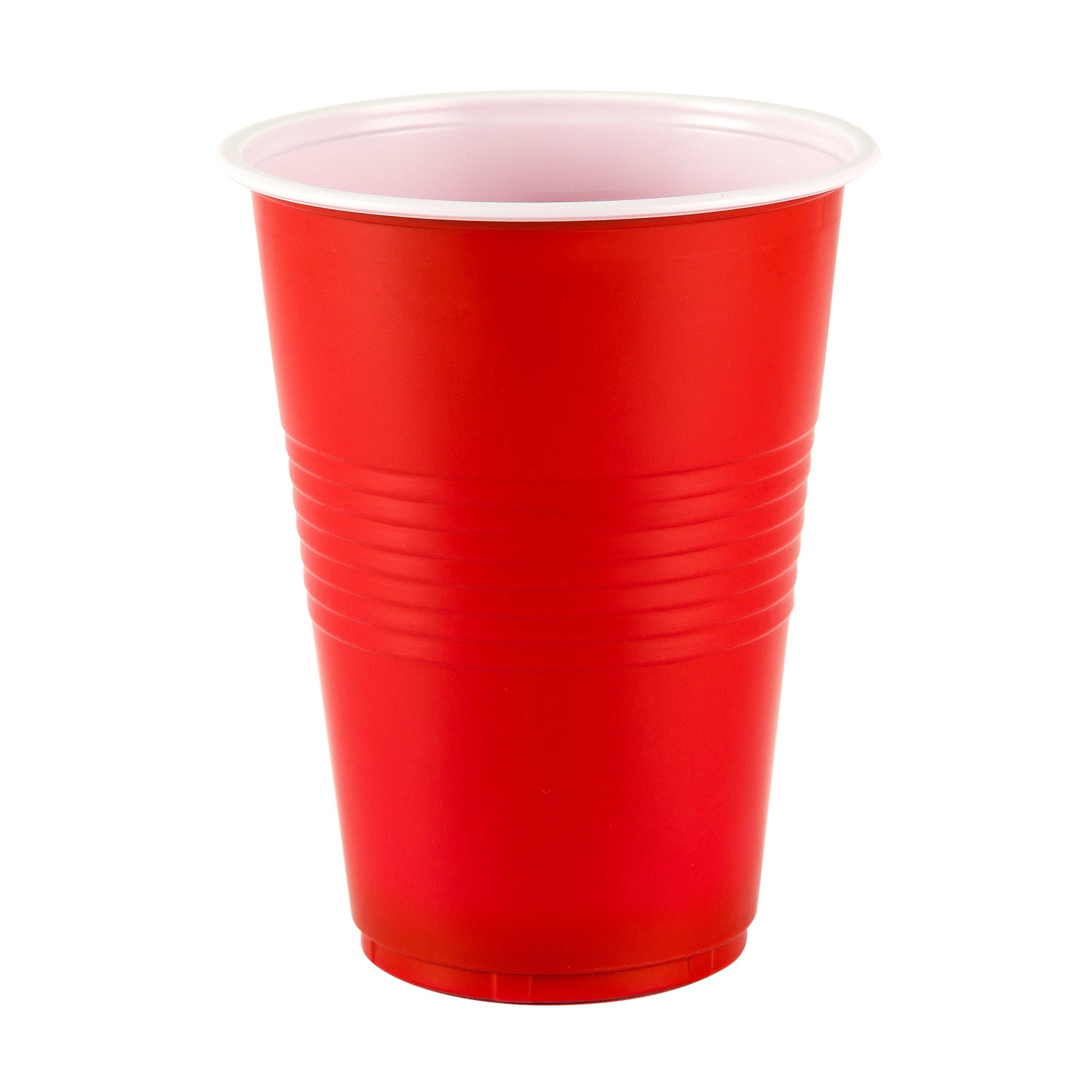 Cafe Express 16Oz Plastic Beer Cups Red/White 10/Pack