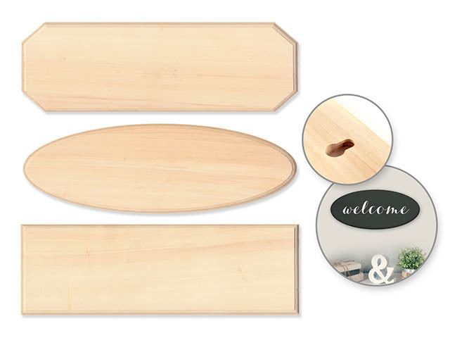 Wood Decorative Sign Plaques, Assorted Styles
