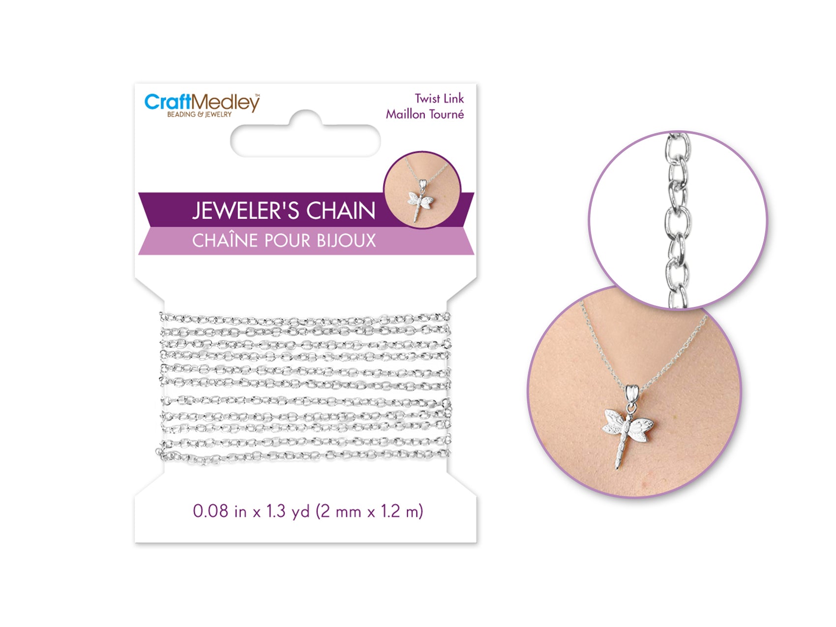 Silver 2mm Jewelry Chain