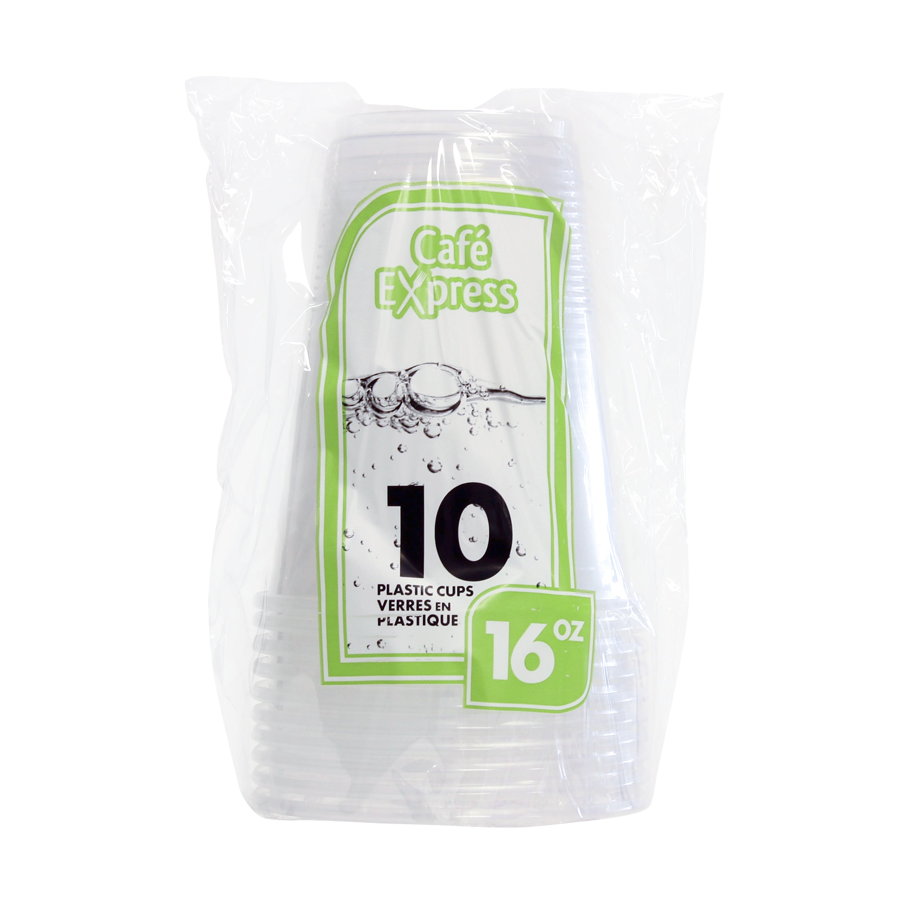 Cafe Express 16Oz Plastic Cups 10/Pack