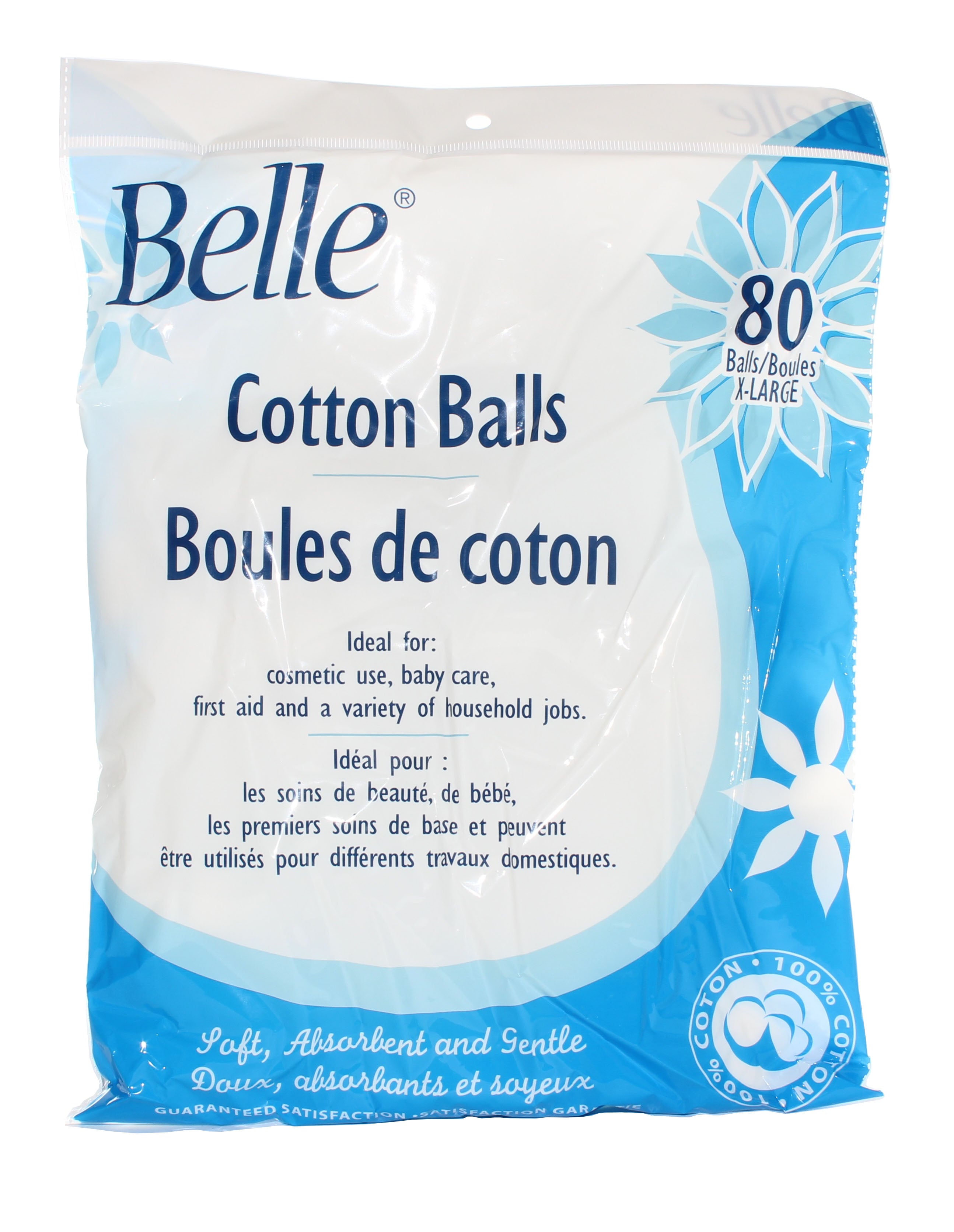 Belle Cotton Balls 80/Pk