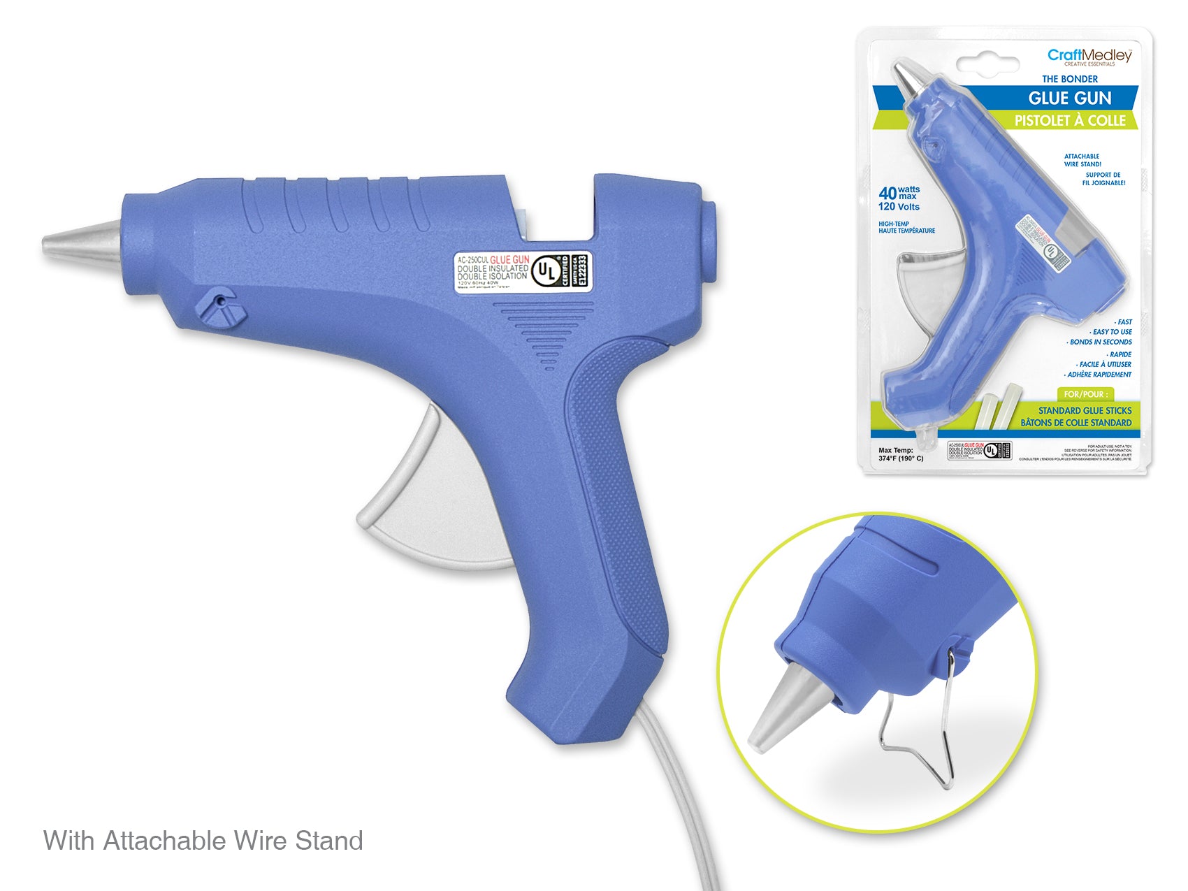 40W Hot Glue Gun, 120V, cULus Rated