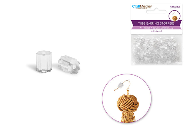 4mm Rubber Earring Back Stoppers