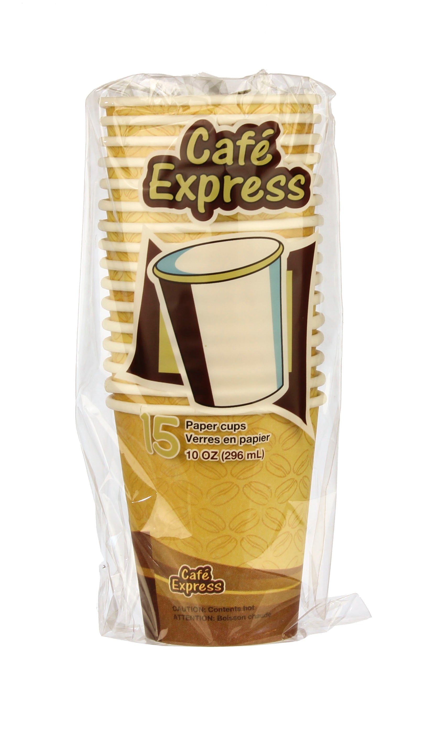 Cafe Express 10Oz Paper Cups 15/Pk