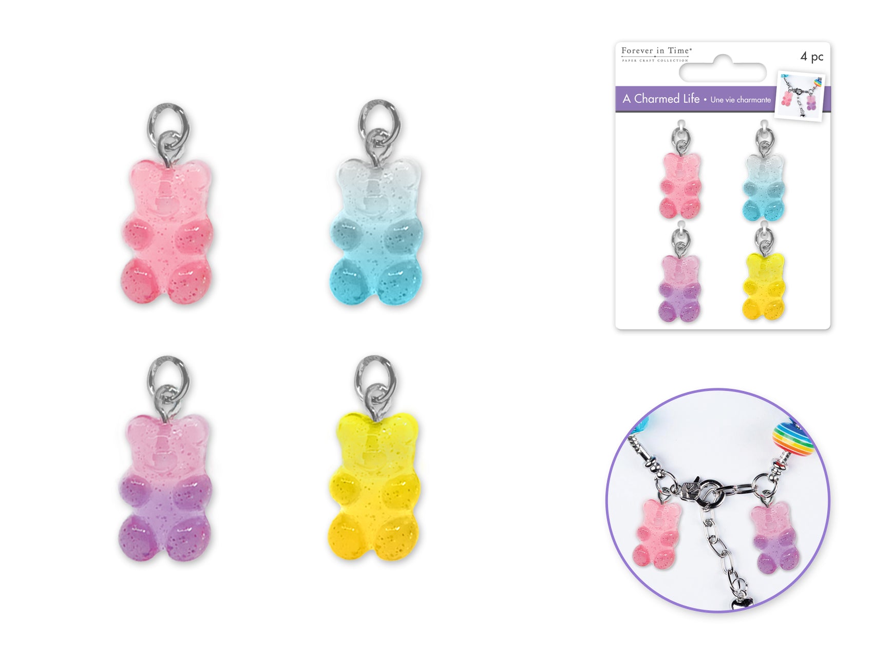 Gummy Bear Charm with Hoop Finding