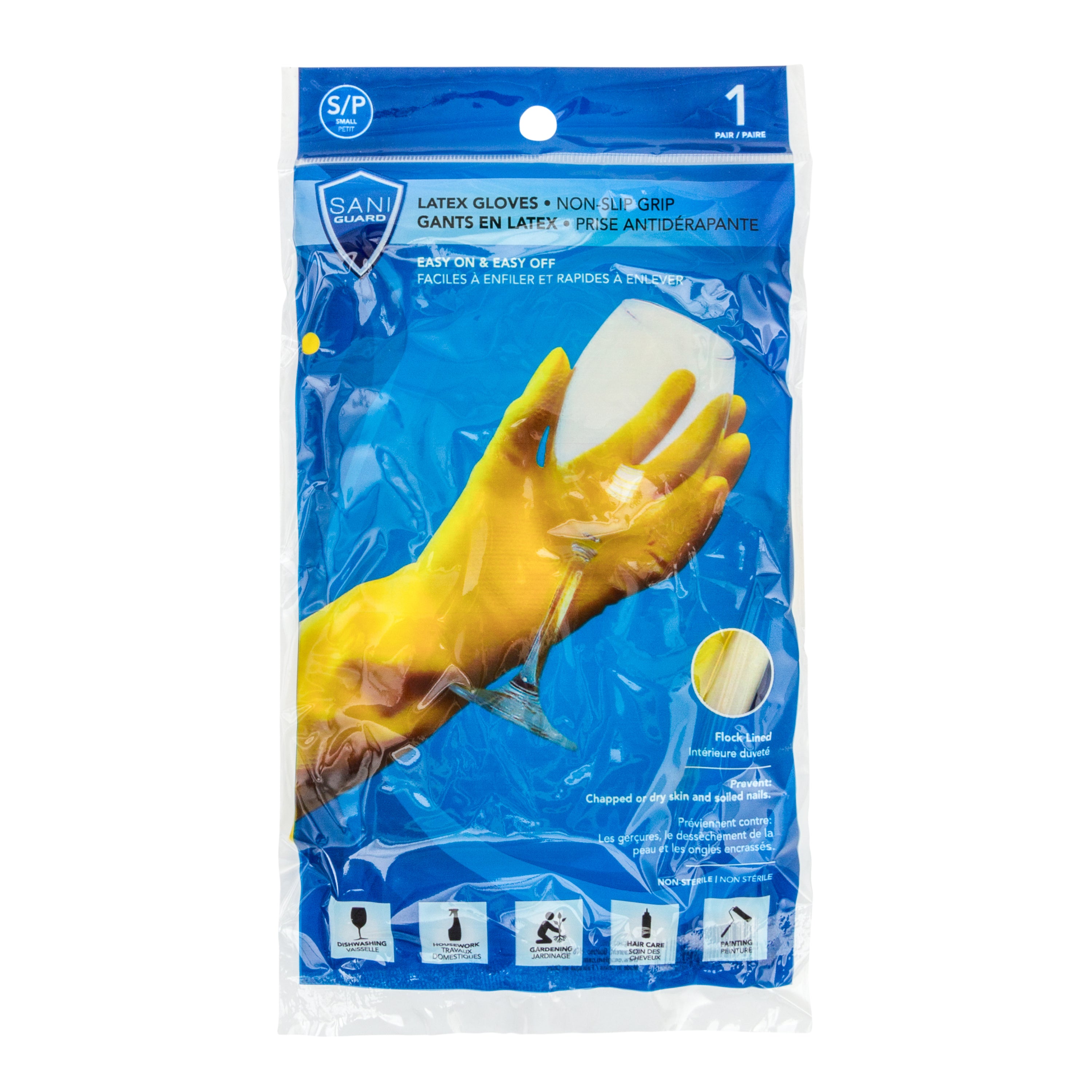 Sani-Guard Rubber Gloves Small