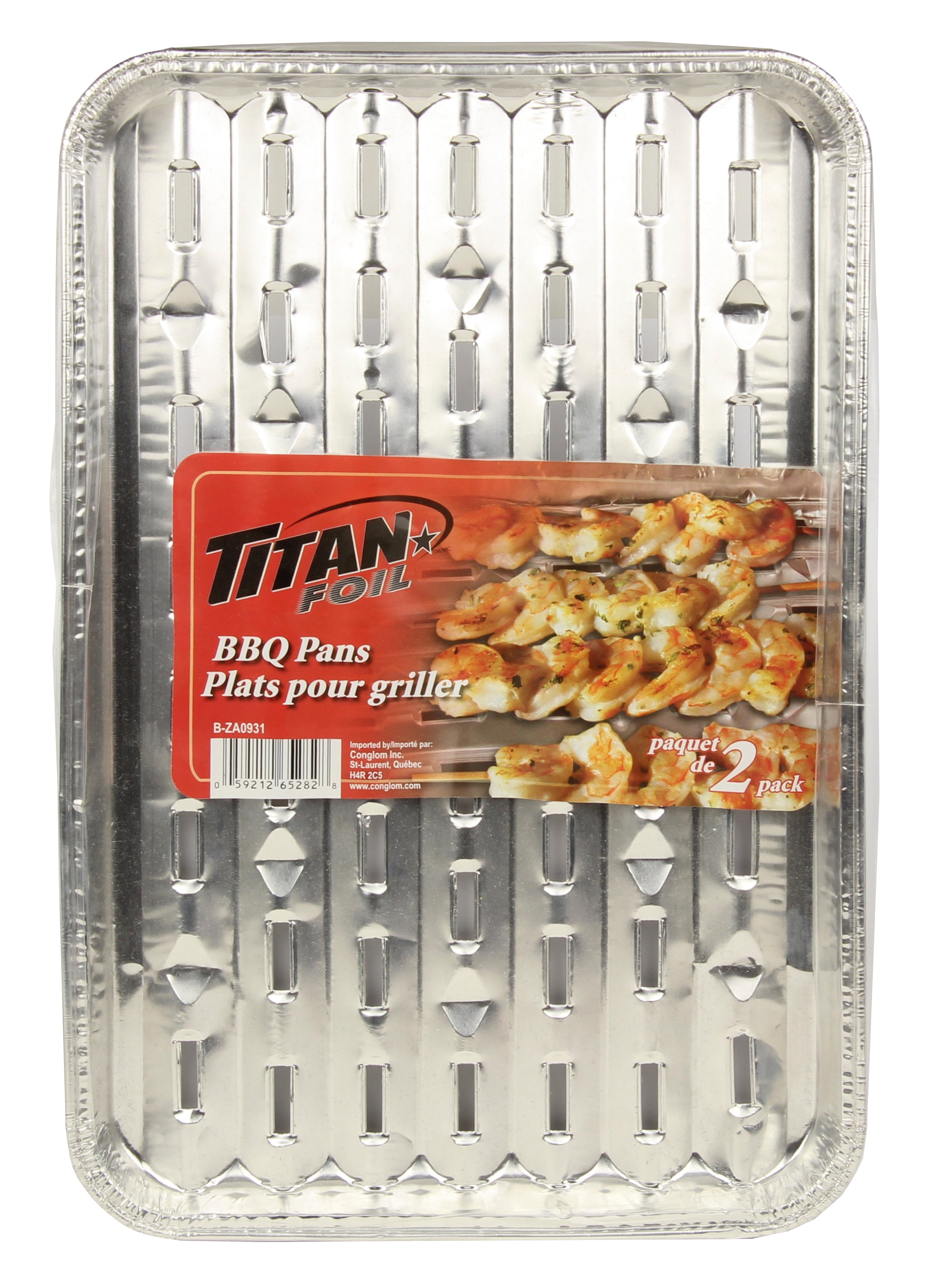 Titan Aluminium Bbq Pans 2/Pk