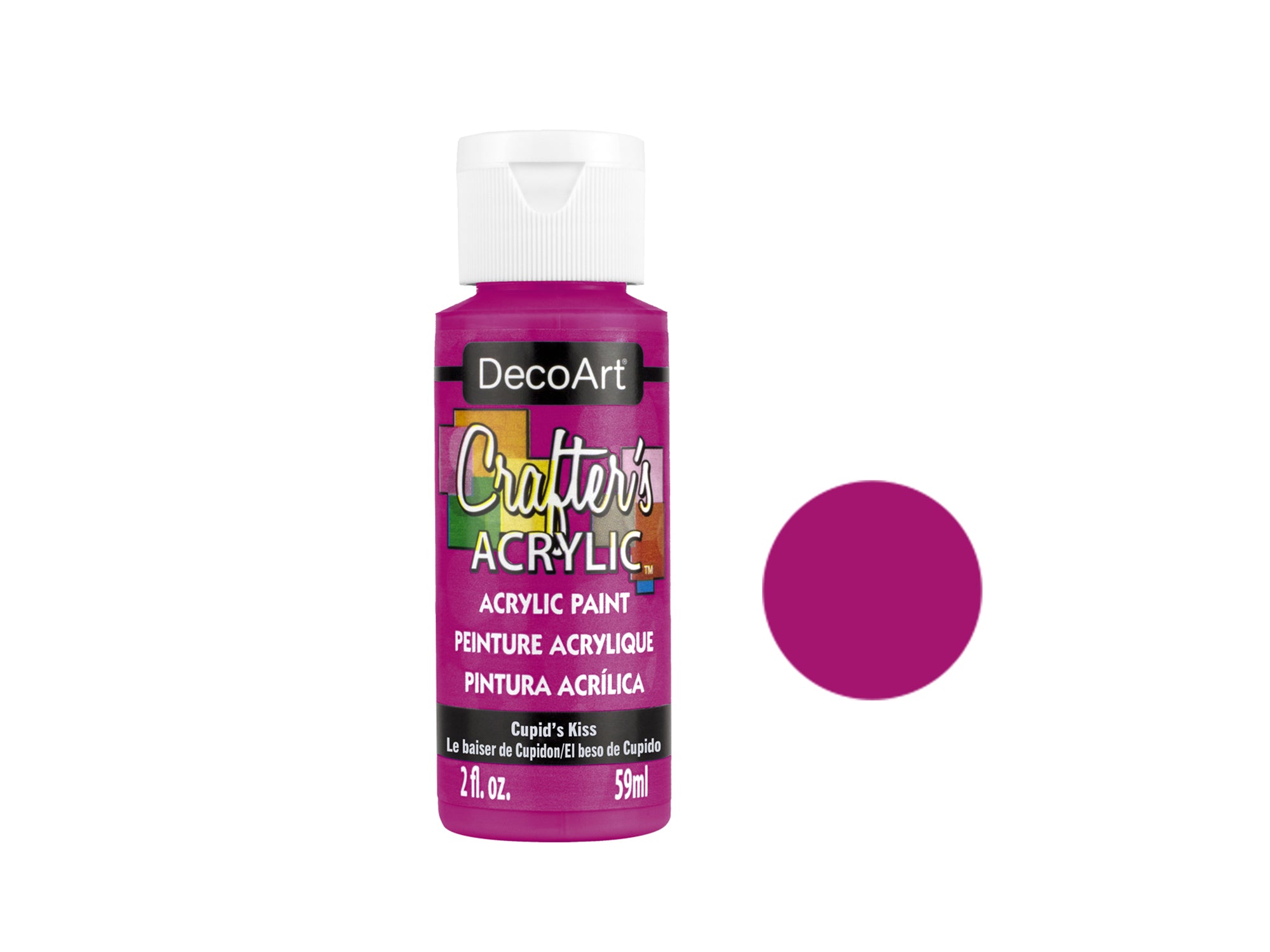 Crafters Acrylic Paint, Cupid's Kiss, 2 oz
