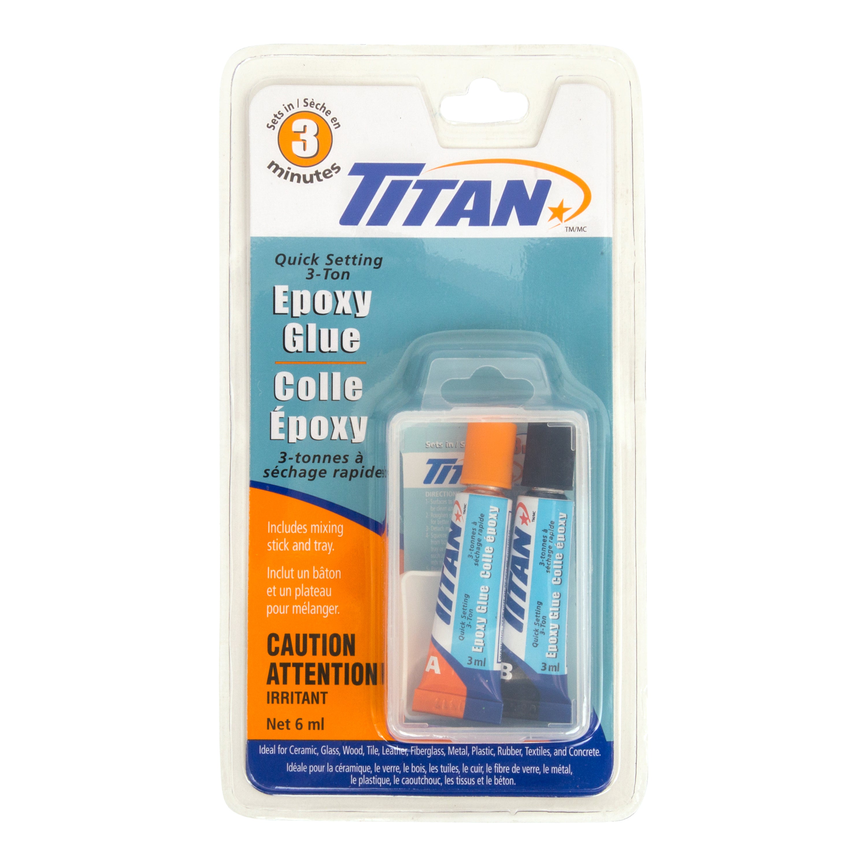 Titan Quick Setting Epoxy Glue 3ml (Net 6ml)