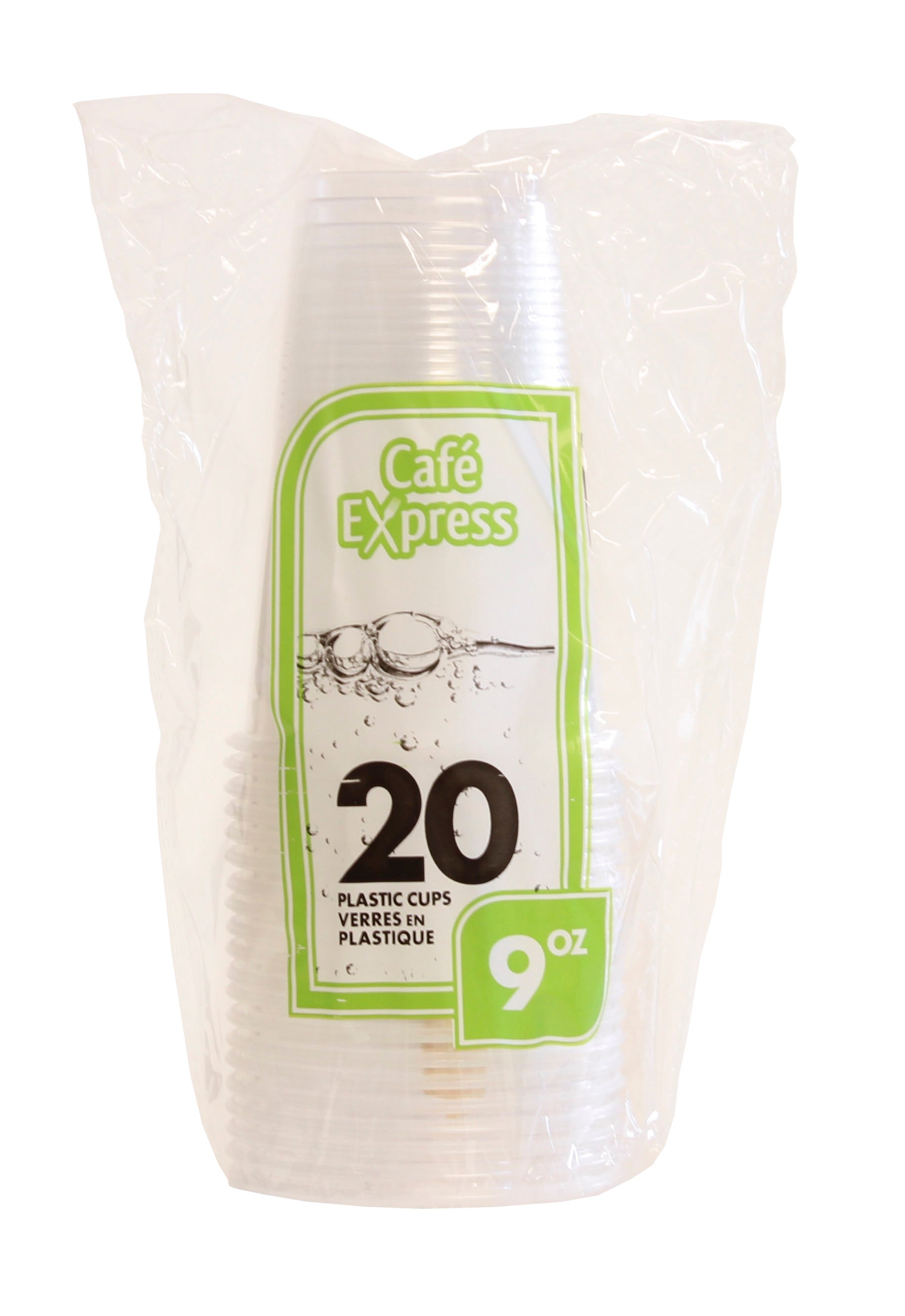Cafe Express 9Oz Plastic Cups 20/Pack