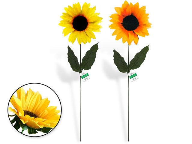 Enchanted Garden 26" Sunflower Long Stem, 8" Head