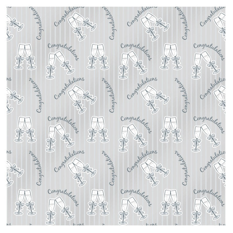 Congrats Bubbly Gift Wrap 30 X 5 Ft