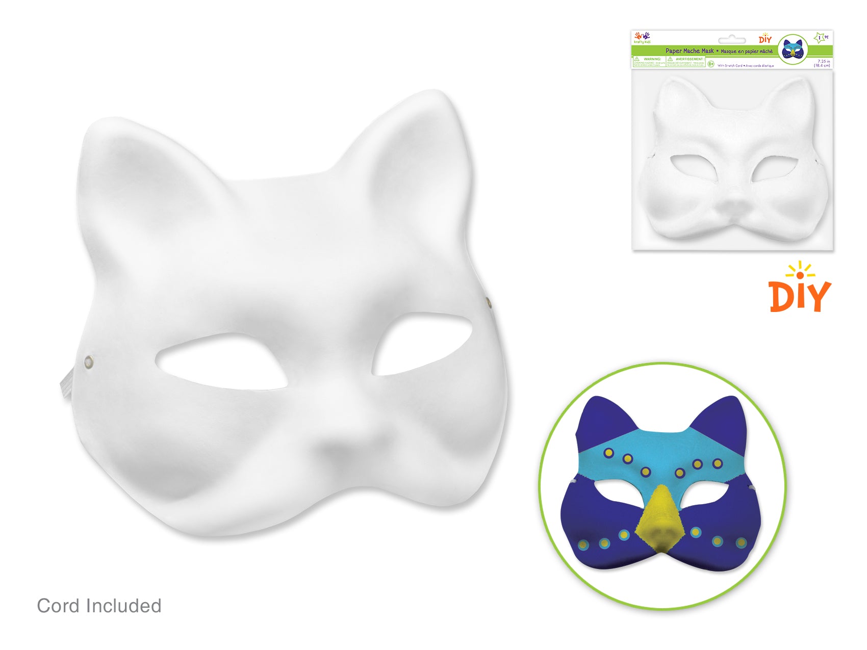 Krafty Kids: 'Diy' Mask W/Elastic Band