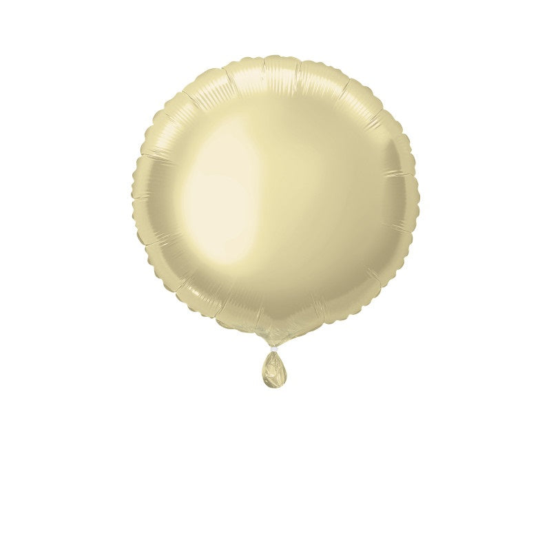 Solid Round Foil Balloon 18" - Gold