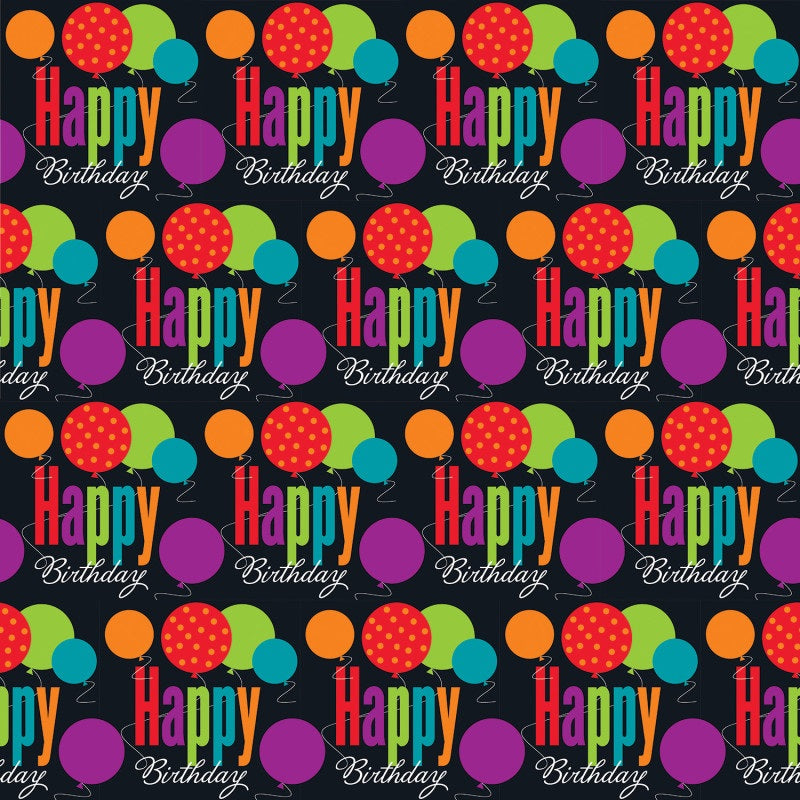 Birthday Cheer Gift Wrap 30 X 5 Ft
