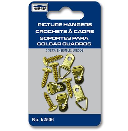 Small Picture Hangers, 5 Sets