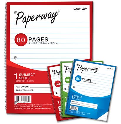 80-Page Spiral Notebook