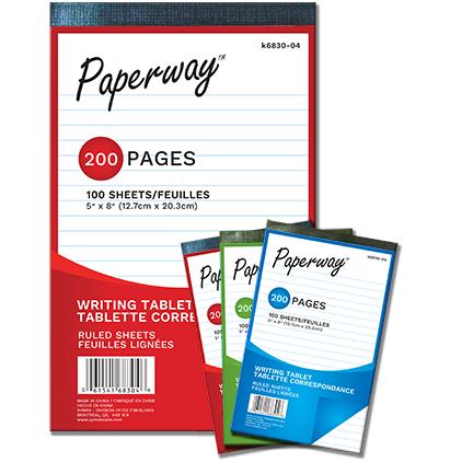 100 Ruled Writing Tablet