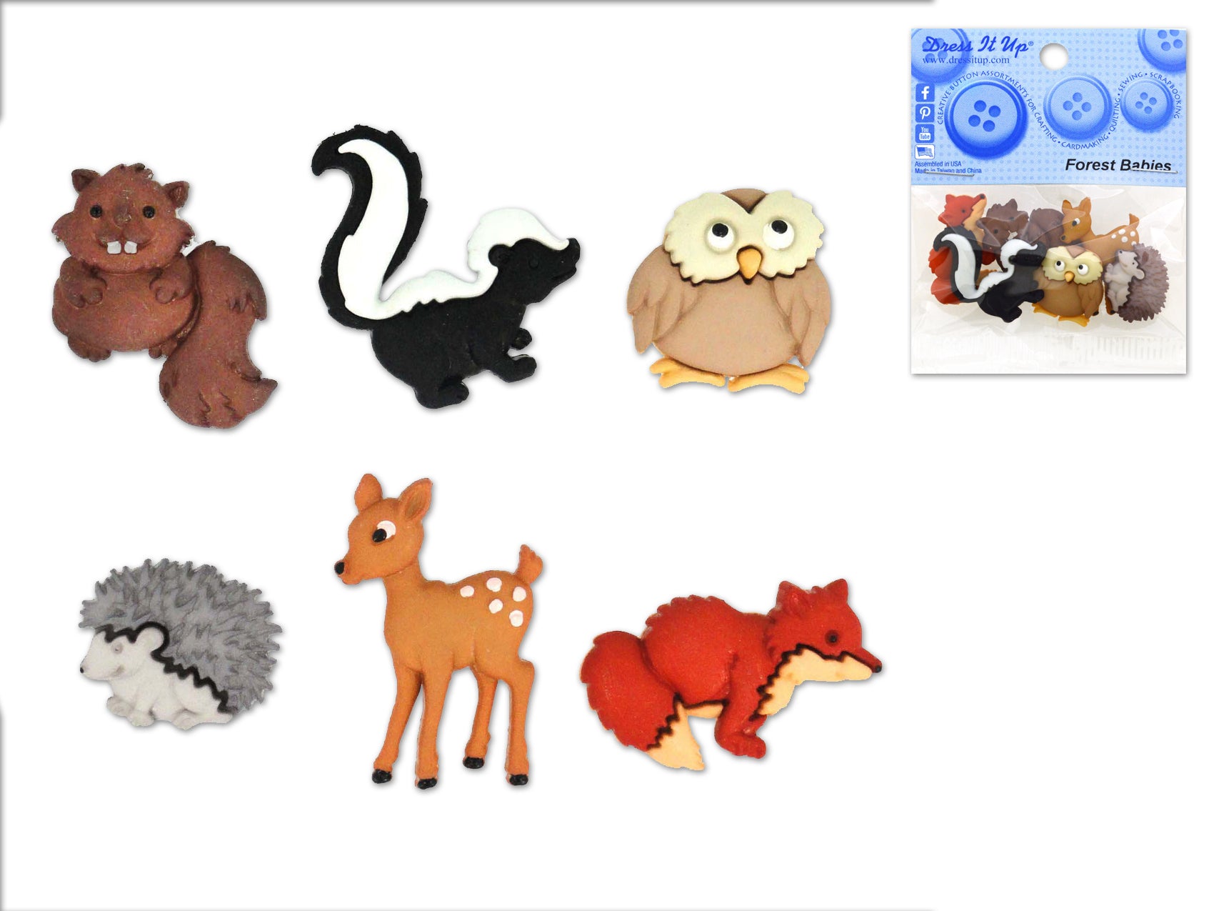 Dress-it-up Bits: Craft/Scrapbook Button Embellishments