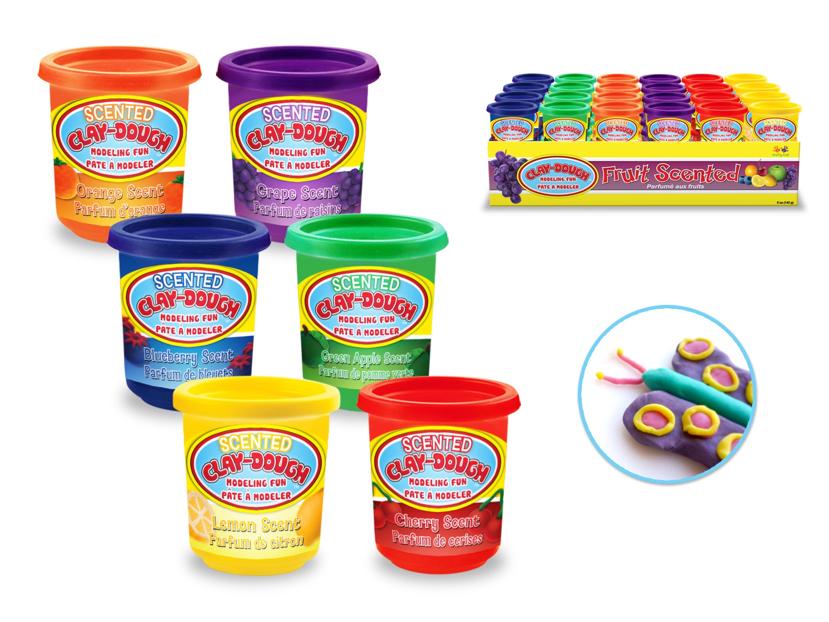 Specialty Clay-Dough Tubs Fruit Scented Dough 5oz