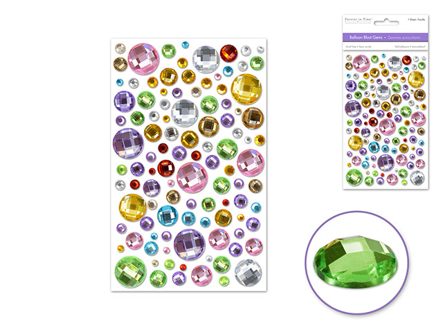 Paper Craft Sticker: 3.93"x5.9" Balloon Blast Gems
