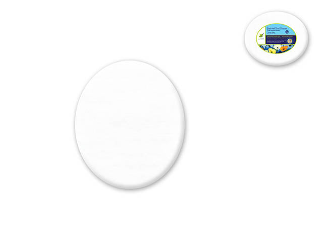 Oval 7"x9" Primed Back-Stapled Stretch Artist Canvas