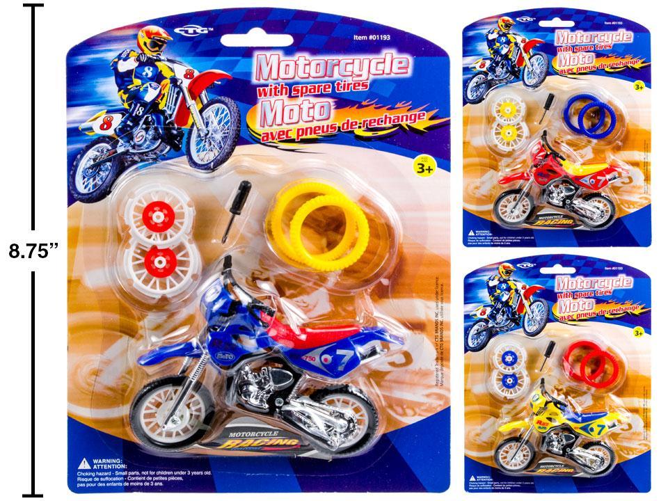 Motorcycle with Spare Tires