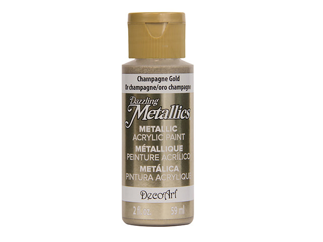 Dazzling Metallics 2oz All-Purpose Shimmering Luster Paint in Champagne Gold, DA070-336 DA202