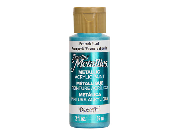 Dazzling Metallics Paint: 2oz All-Purpose Shimmering Luster DA070-336 DA314 Peacock Pearl