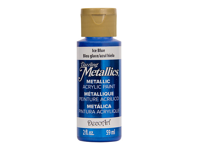 Dazzling Metallics Paint: 2oz All-Purpose Shimmering Luster DA070-336 DA075 Ice Blue