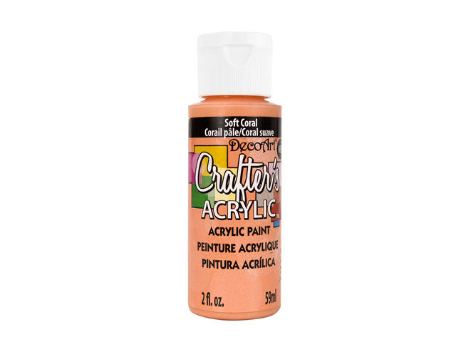 Crafters Acrylic Paint: 2oz Craft & Hobby DCA01-DCA173 A142 in Soft Coral Color