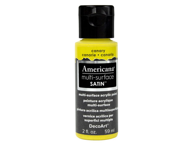 Americana Satins Multi-Surface Paint, 2oz, DA500-539 DA514 Canary
